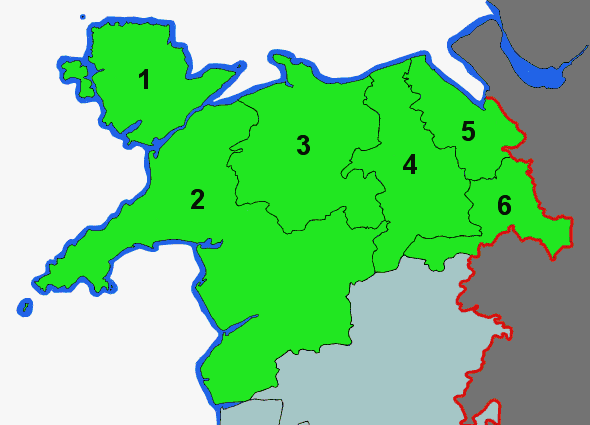 Map o Ogledd Cymru / Map of North Wales